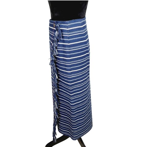 Vintage Cambridge Dry Goods Western Fringe Maxi Wrap Skirt Size 6, PR-OWNED - Picture 4 of 8